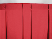 Box Pleats with 75% Fullness
