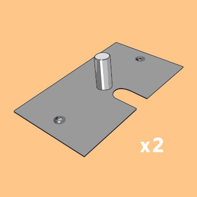 Pipe and Drape Base Plate Illustration