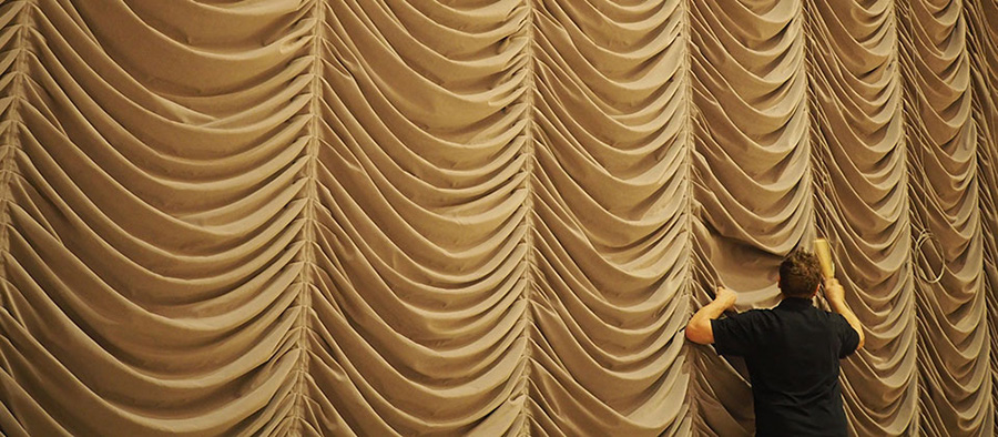Cleaning Stage Curtains