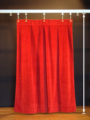 Stage Curtains Hung from 170/100 Track