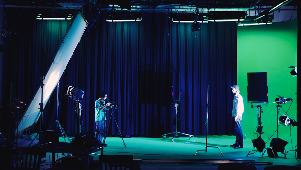 Green Screen Backdrop with Masking Curtains